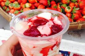 Image result for Strawberry taho